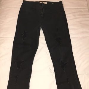 Pacsun Black Distressed Jeans